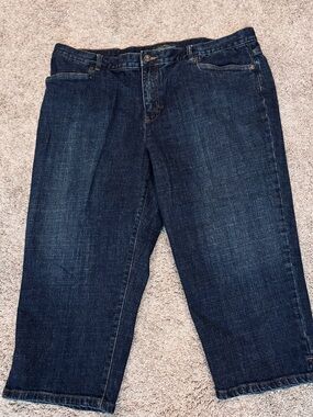 Lauren Ralph Lauren plus size 18 dark denim capris